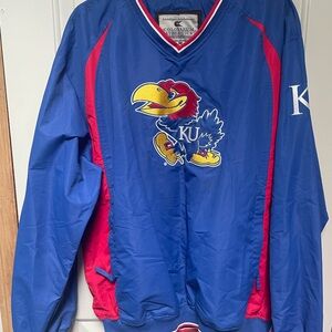 Kansas Jayhawks Blue and Red Colosseum Athletics Jacket